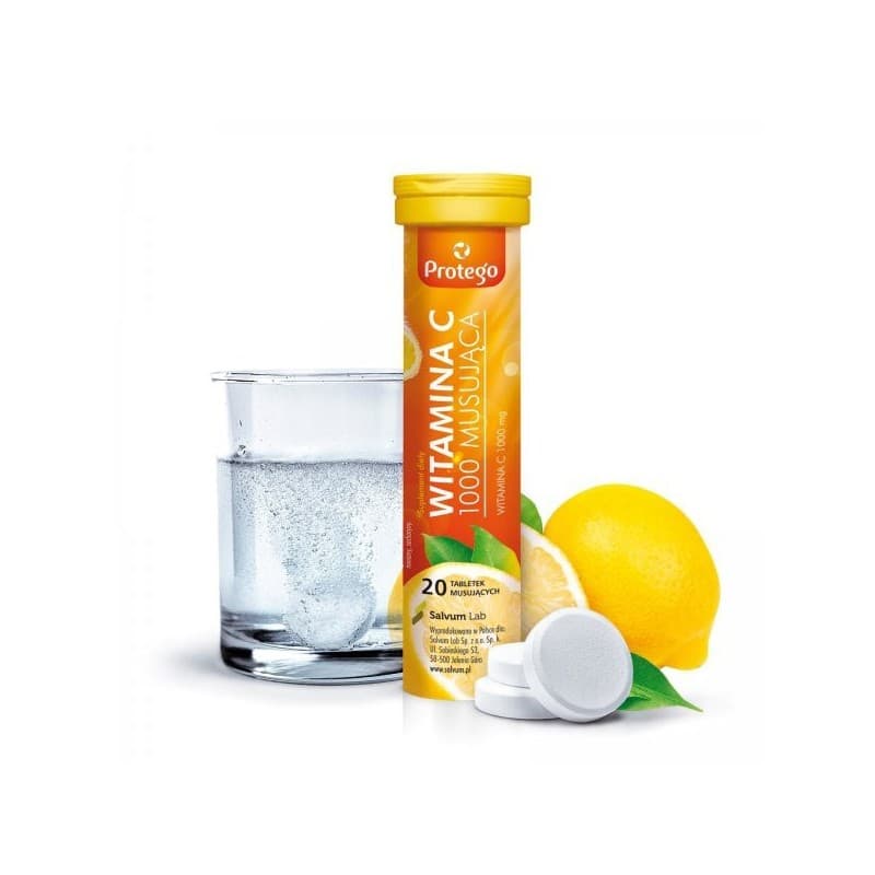 Protego - Vitamin C 1000 Effervescent - 20 tablets – Protego förpackning
