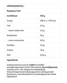 Wispy - 100% Whey Protein Raspberry Swirl - 1000g