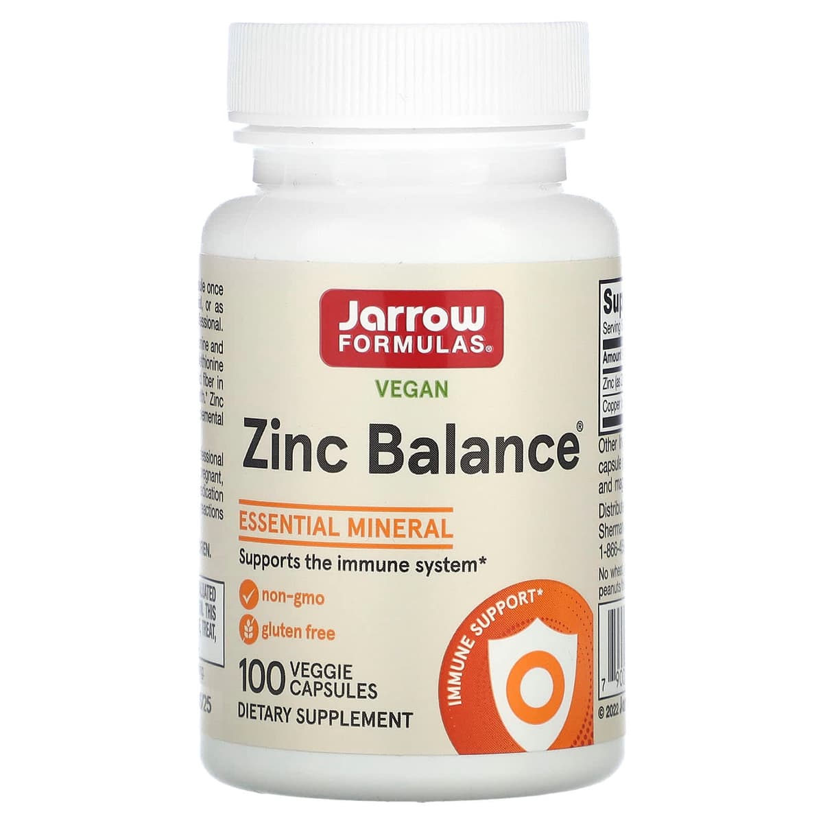 Jarrow Formulas - Sinkki Balance - 100 kasviskapselia