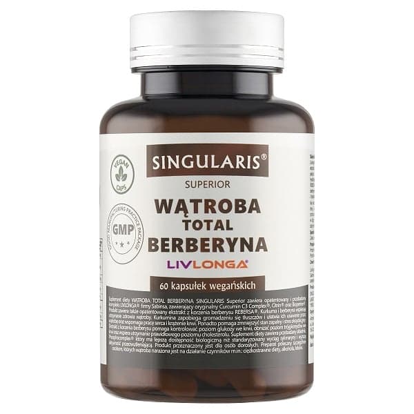 Singularis - Liver Total Berberine - 60 Caps – Singularis förpackning