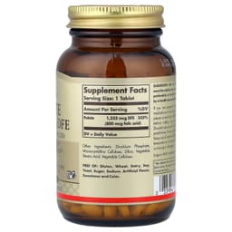 Solgar Folate 1333mcg Dfe 800mcg Folic Acid 250 Tabs