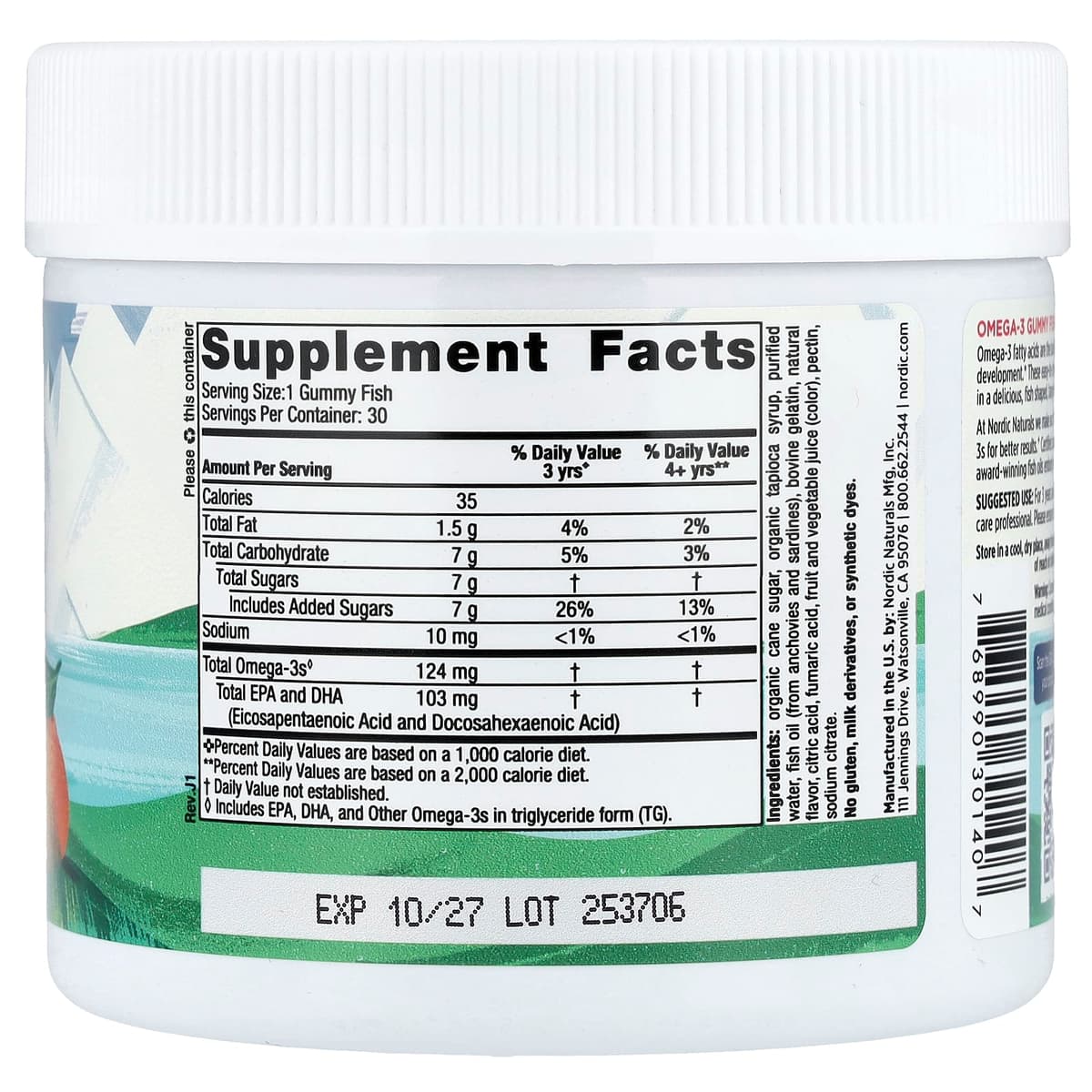 Nordic Naturals - Omega-3 Gummy Fish - 30 Gummies