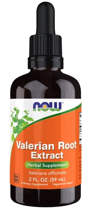 NOW Foods - Valerian Root Extract, Liquid - 59ml – NOW Foods förpackning