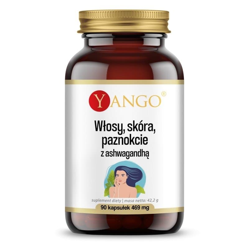 Yango - Hair, Skin, Nails With Ashwagandha - 90 Caps – Yango förpackning