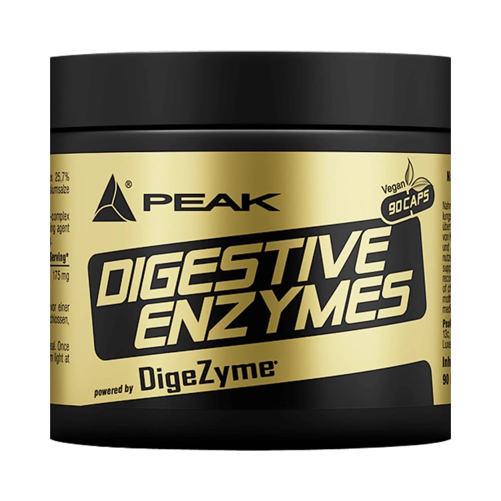 Peak - Digestive Enzymes - Unflavoured - 90 capsules – Peak förpackning