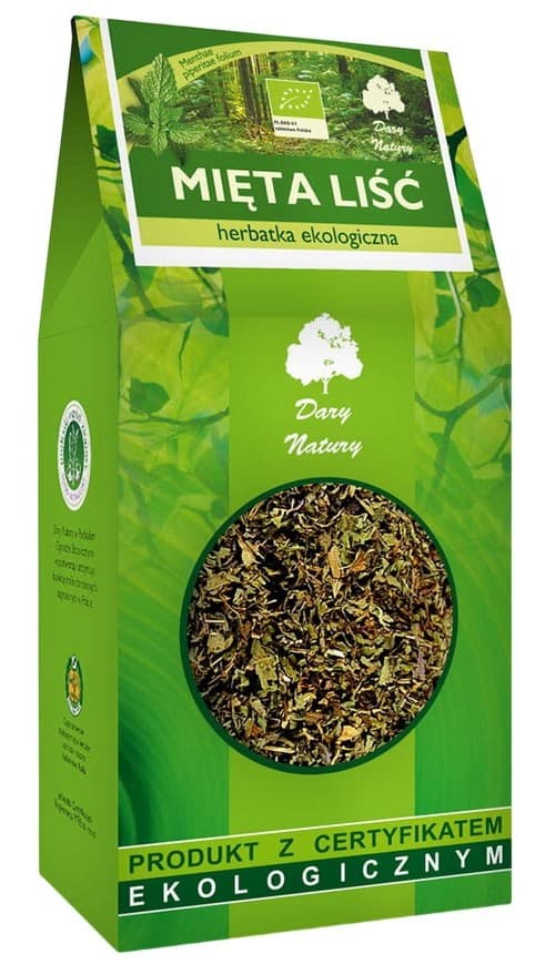 Dary Natury - Peppermint Leaf Organic 100g – Dary Natury förpackning