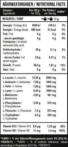 MST - EAA ja BCAA - Mango ja passionhedelmä, 1040 g