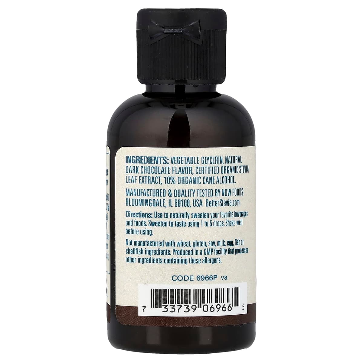 NOW Foods - Better Stevia Liquid, Dark Chocolate - 59ml