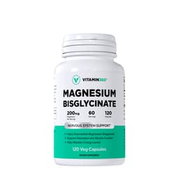 Vitamin360 - Magnesium Bisglycinate 200mg - 120 Vcaps