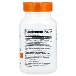 Doctor's Best - Ubiquinol With Kaneka, 100mg - 60 Sgels