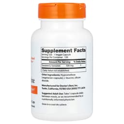 Doctor's Best - L-Tyrosine, 500mg - 120 Vcaps