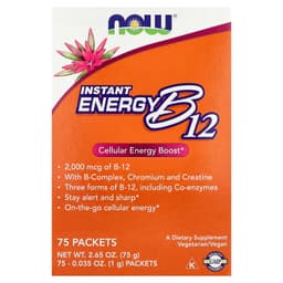 NOW Foods - Vitamin B-12 Instant Energy - 75 Sachets