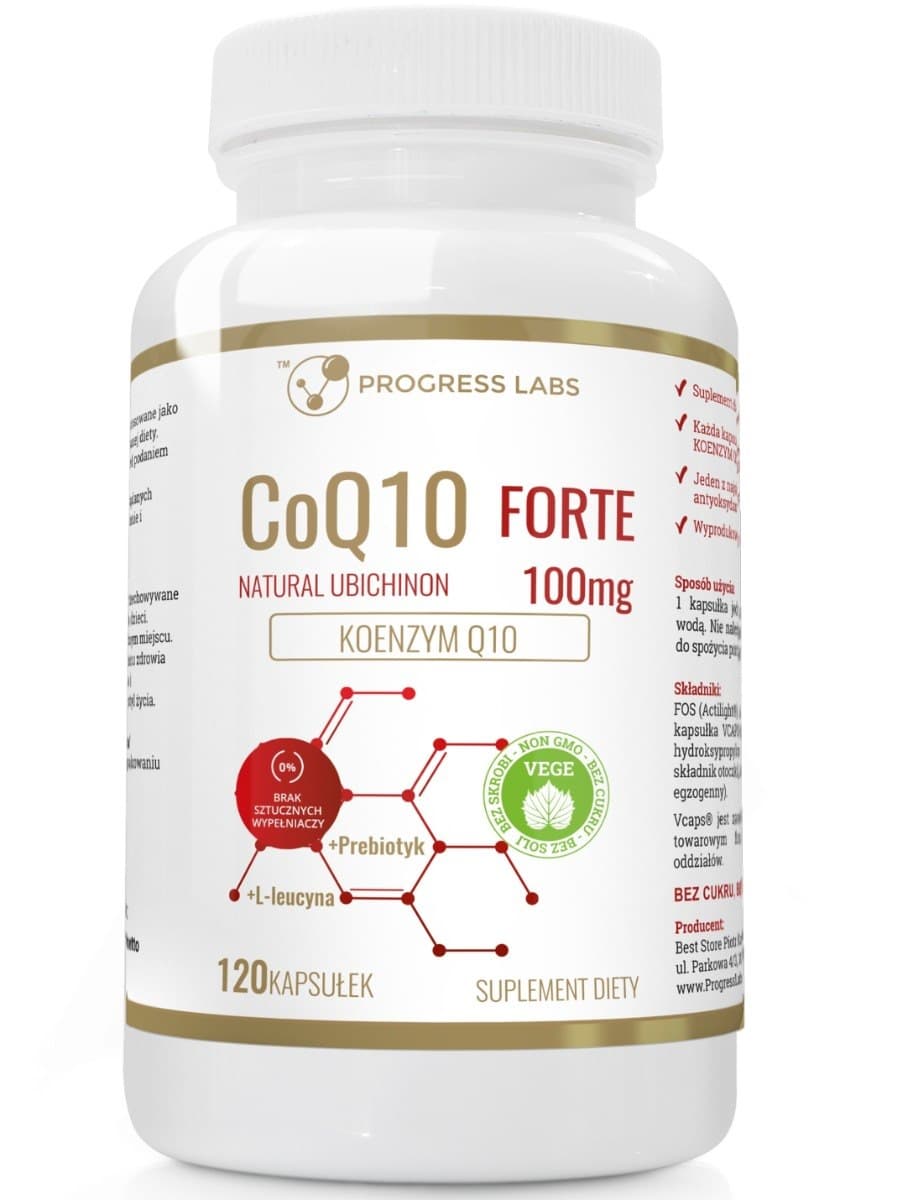 Progress Labs - CoQ10 Forte - 120 Caps – Progress Labs förpackning