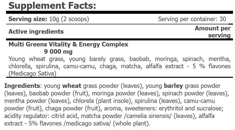 Amix - Provegan Multigreens Vitality & Energy - 300g