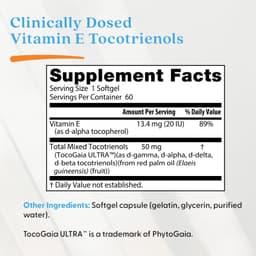 Doctor's Best - Tocotrienols, 50mg - 60 Sgels