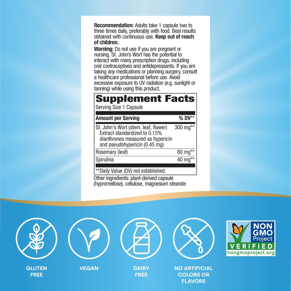 Nature'S Way - St. John'S Wort Premium Extract - 90 Caps