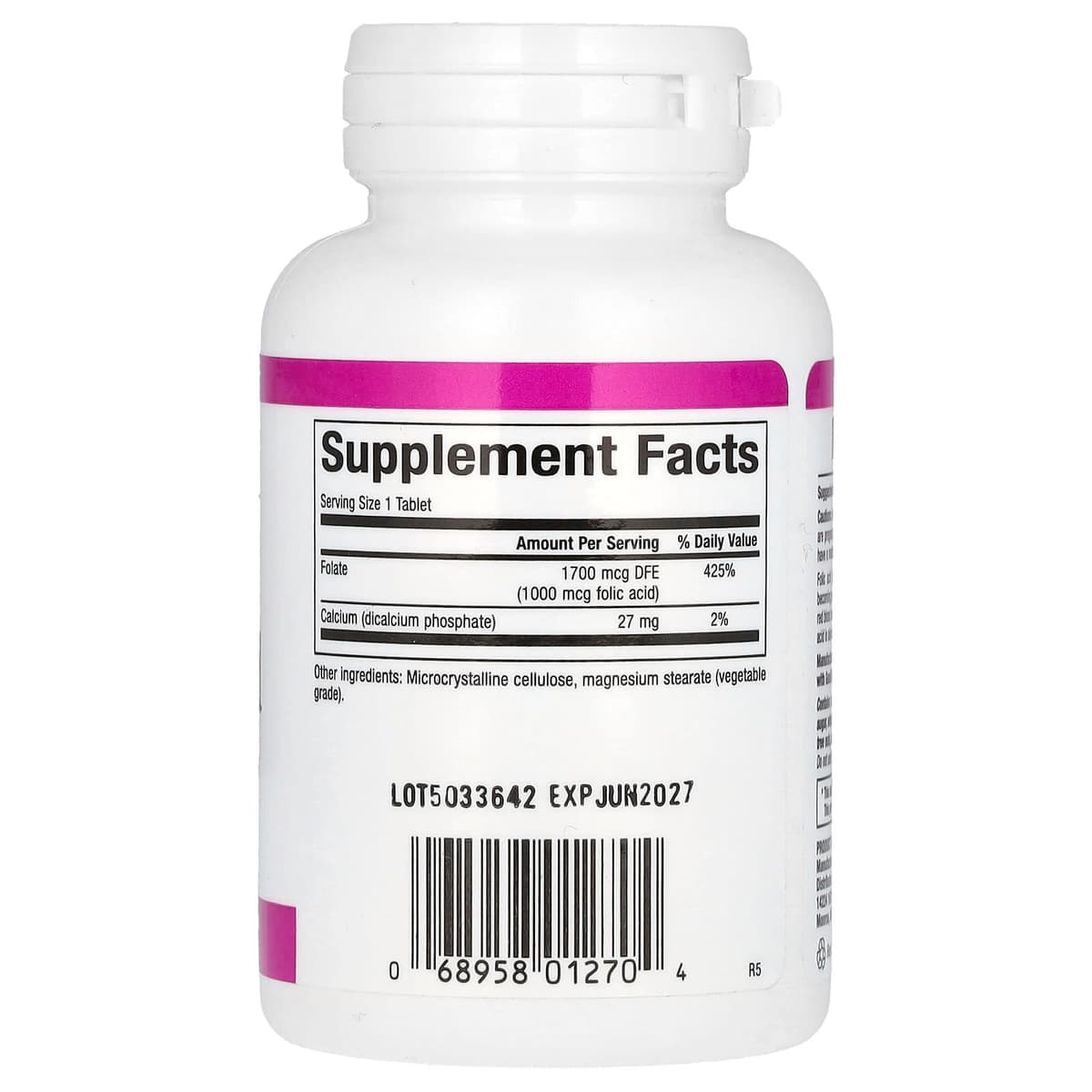 Natural Factors - Folic Acid - 90 Tabs