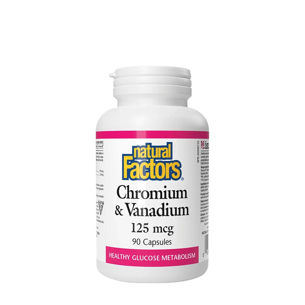 Natural Factors - Chromium & Vanadium - 90 Caps