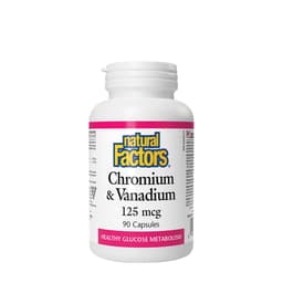 Natural Factors - Chromium & Vanadium - 90 Caps