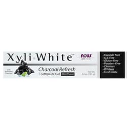 NOW Foods - Xyli·White Charcoal Refresh Toothpaste Gel - 181g