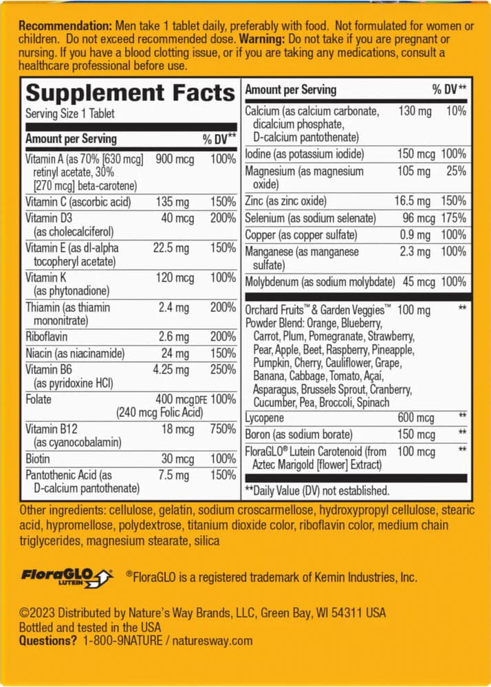 Nature'S Way - Men'S Complete Multivitamin - 130 Tabs