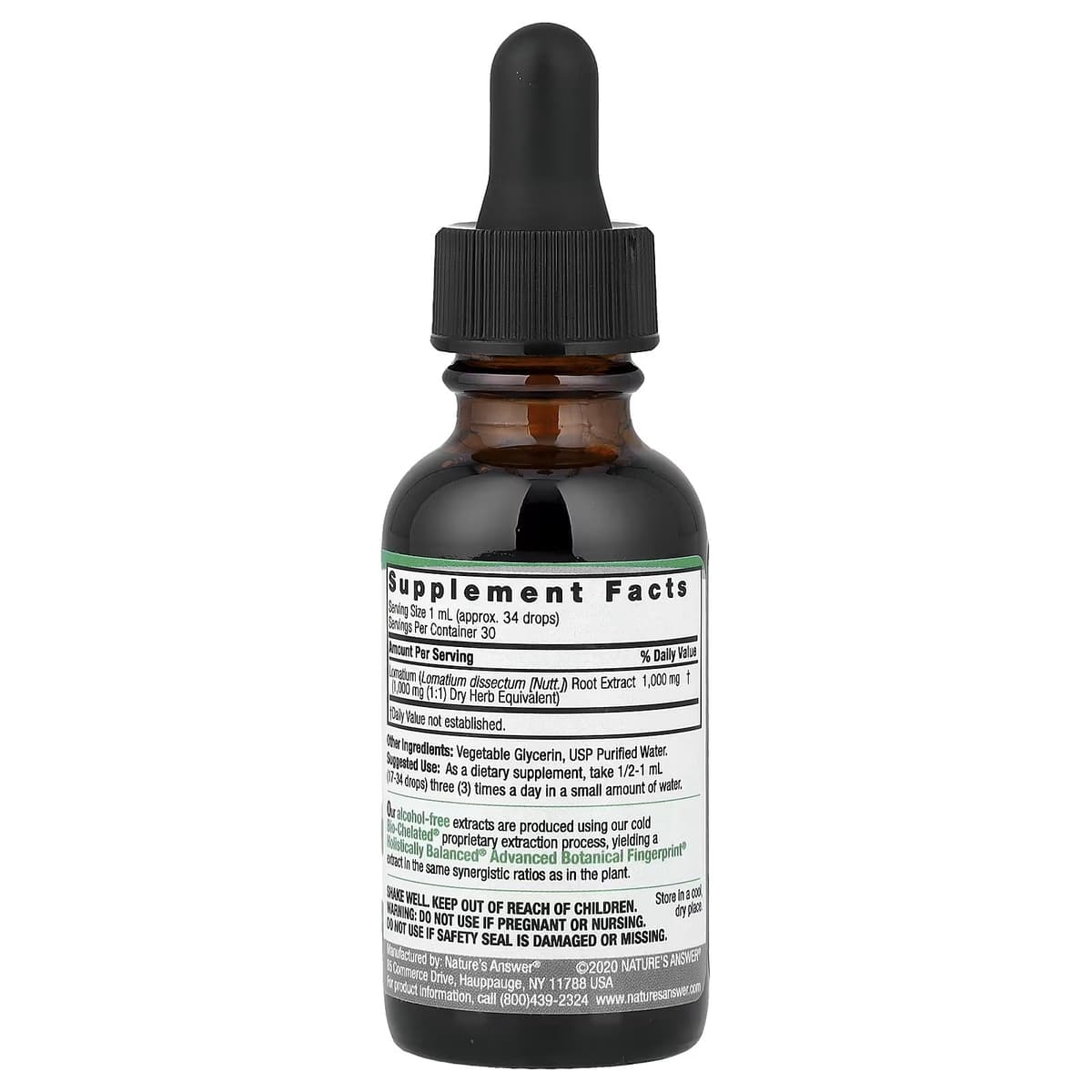 Nature's Answer - Lomatium Root Fluid Extract - 30ml