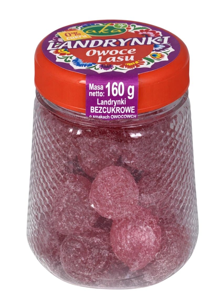 Aka - Forest Berries Hard Candies With Stevia, No Added Sugar 160g – Aka förpackning