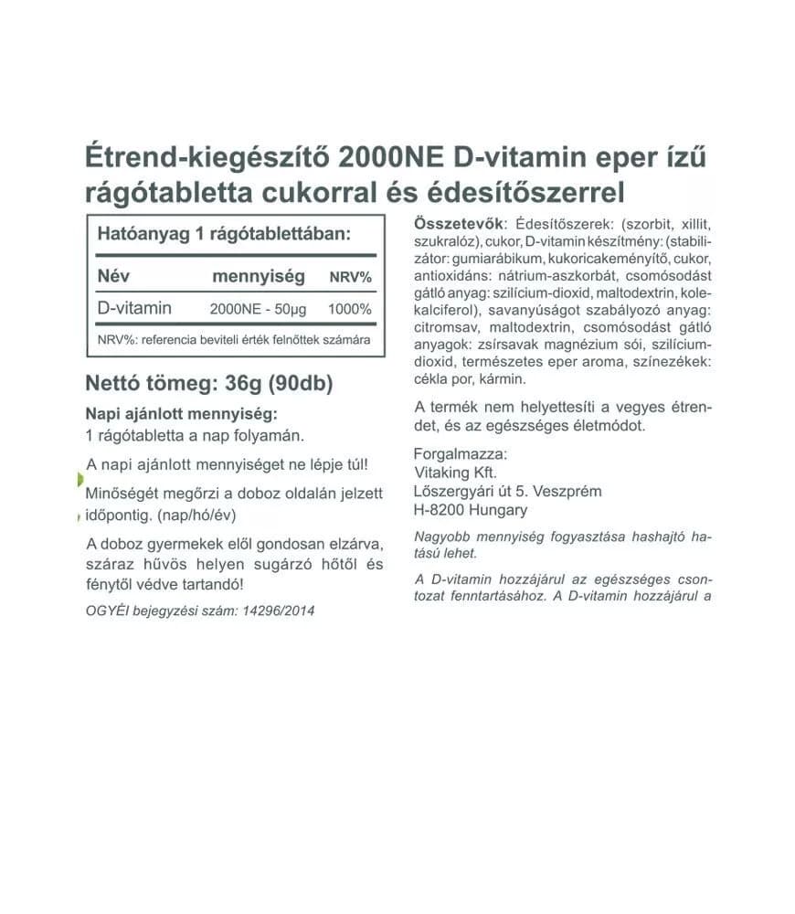Vitaking - Jordgubbar - 90 Pastiller
