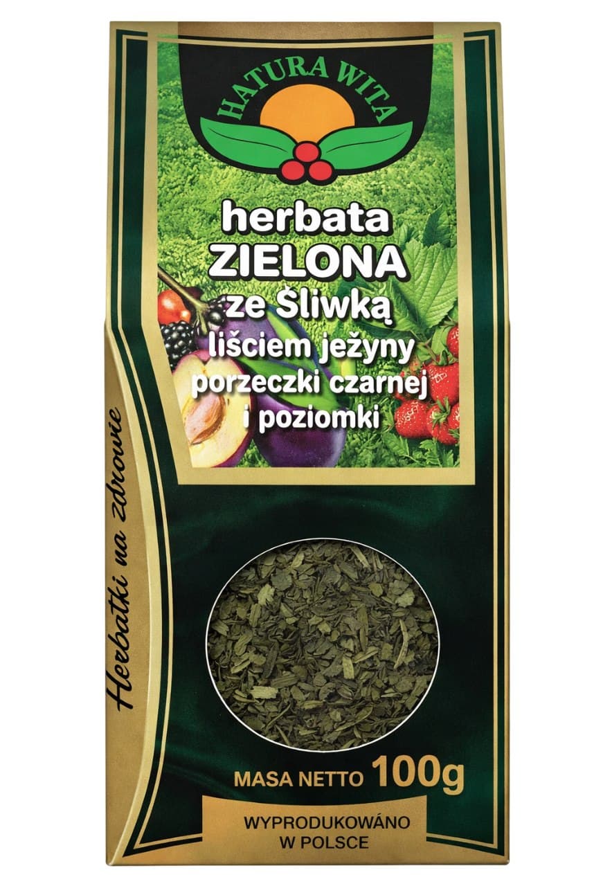 NATURA WIZA - Green Tea - 100g – NATURA WIZA förpackning