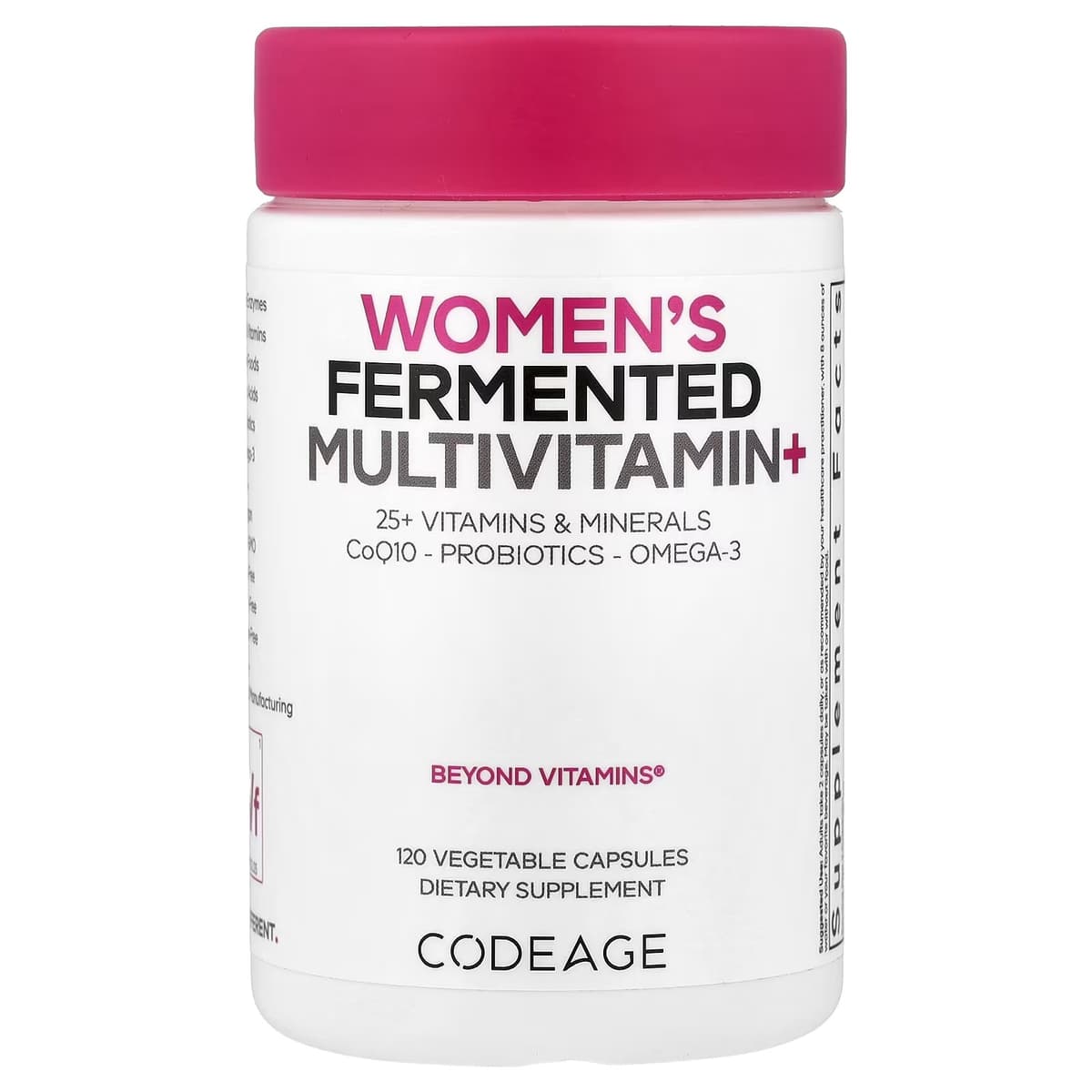 Codeage Kvinders Fermenterede Multivitamin+ - 120 Vcaps - 120 Vegetabilske Kapsler