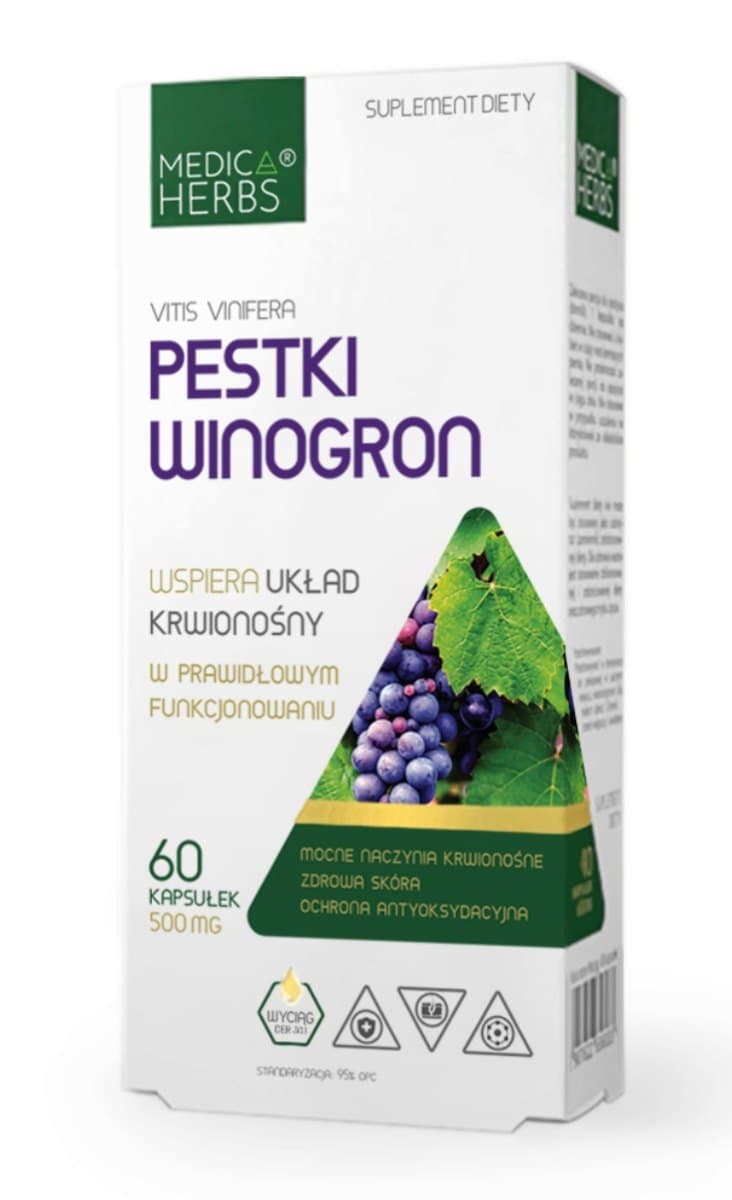 Medica Herbs - Grape Seed Extract - 60 Caps – Medica Herbs förpackning