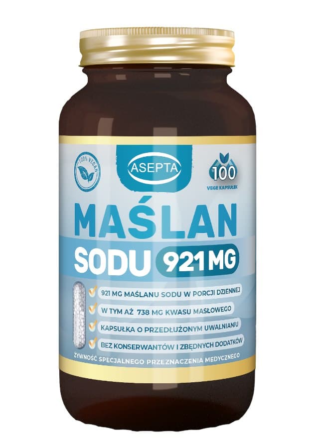 Asepta - Sodium Butyrate - 100 Caps – Asepta förpackning