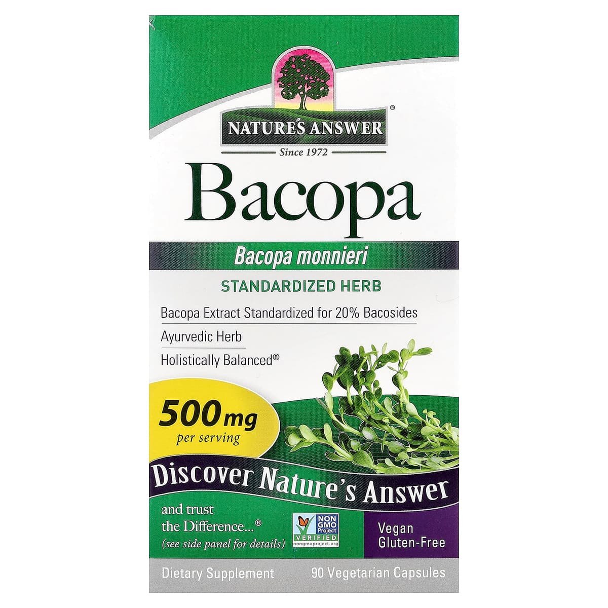 Nature's Answer - Bacopa - 90 Vcaps