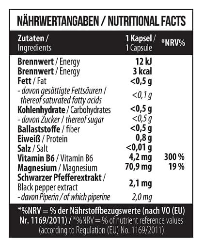 MST - Magnesiumtaurat med vitamin B6 - 120 kapslar