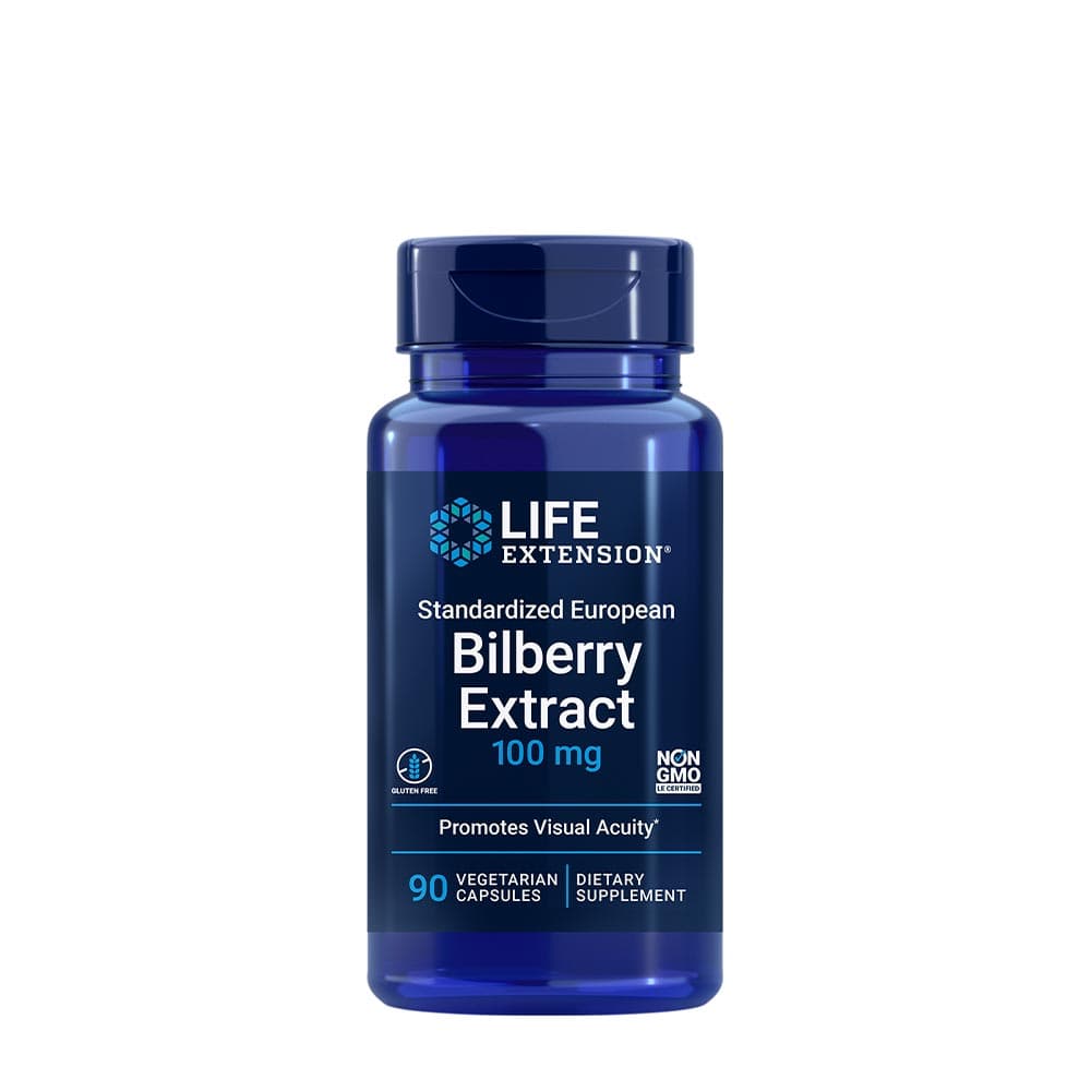 Life Extension - Standardized European Bilberry Extract – Life Extension förpackning