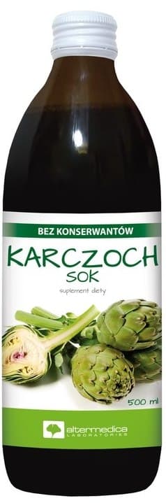 Alter Medica - Artichoke Juice 500ml – Alter Medica förpackning