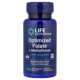 Life Extension - Optimized Folate, 1700mcg - 100 Vtabs