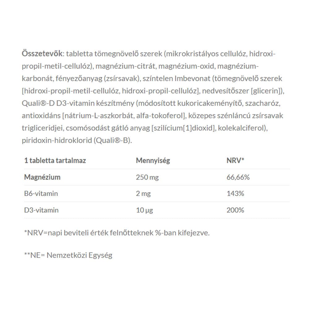 JutaVit - Magnesium 250 mg + B6 Kestovälillistä vapautusta
