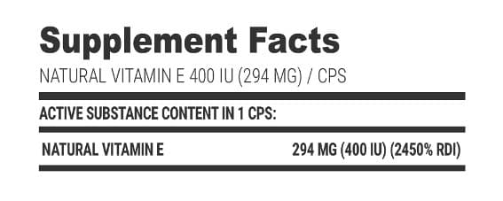 Extrifit Vita-E 400IU - 100 Capsules