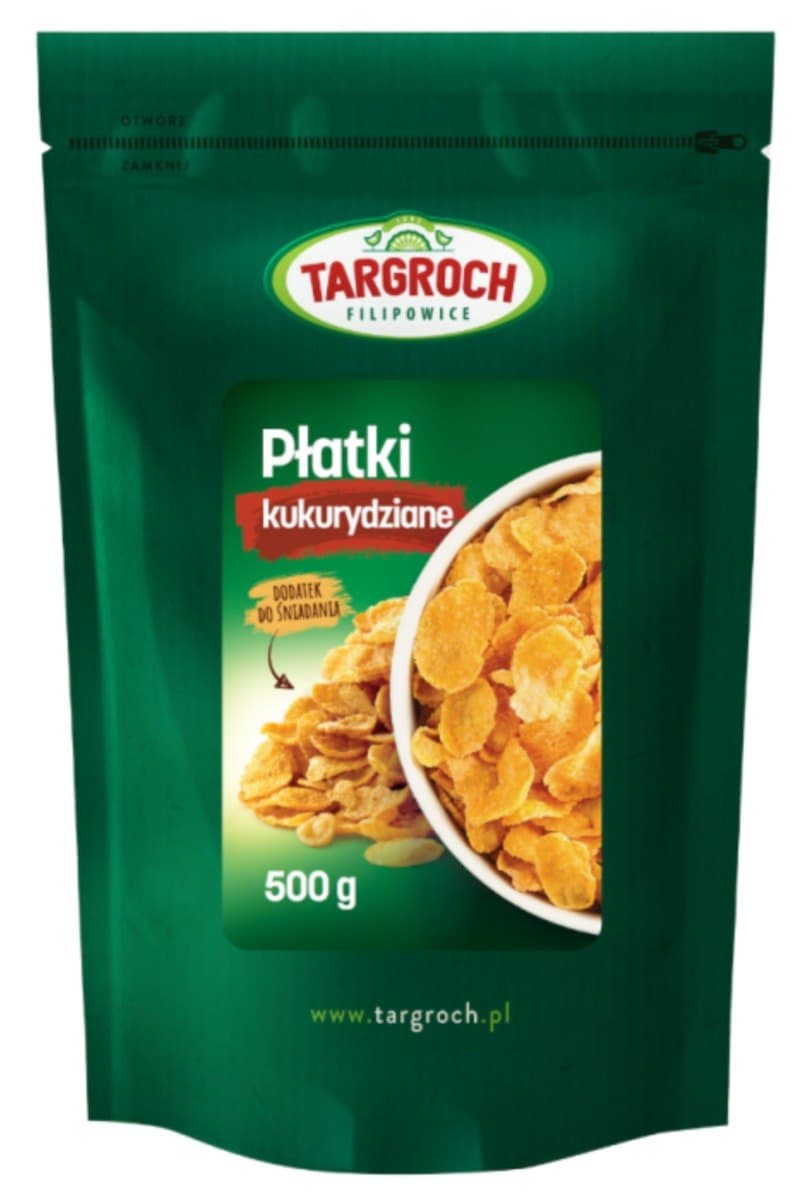Targroch - Corn Flakes - 500g – Targroch förpackning