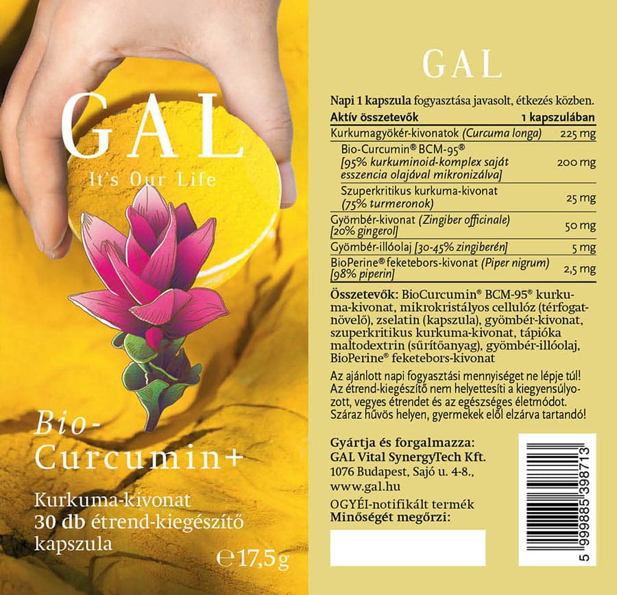 GAL - Bio Curcumin+ - 30 Kapsler