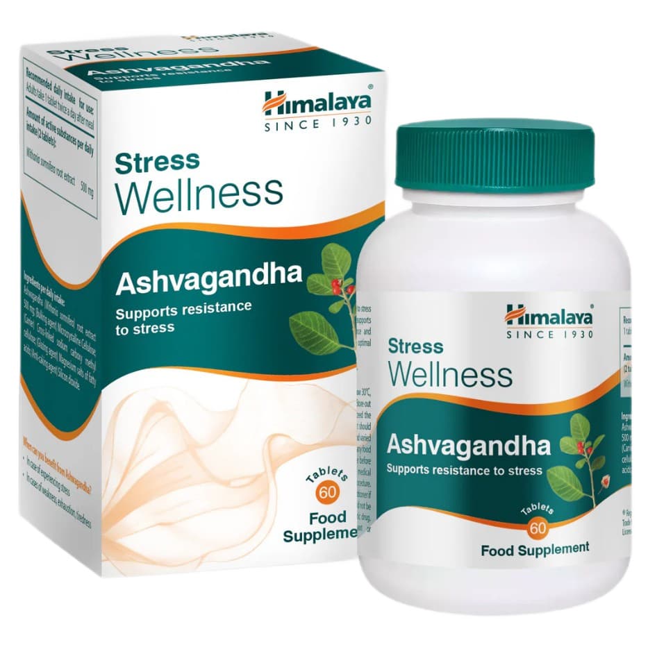 Himalaya Herbals - Stress Wellness Ashwagandha - 60 Tabs – Himalaya förpackning