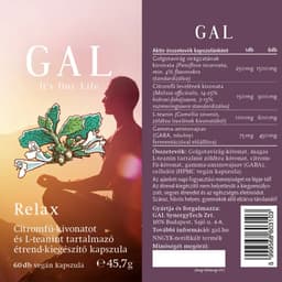 GAL - Lemon Balm Extract & L-Theanine Caps - 60 vegan capsules