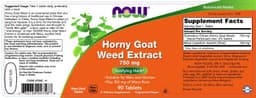 Now Foods - Horny Goat Weed Extract - 90 Tabs