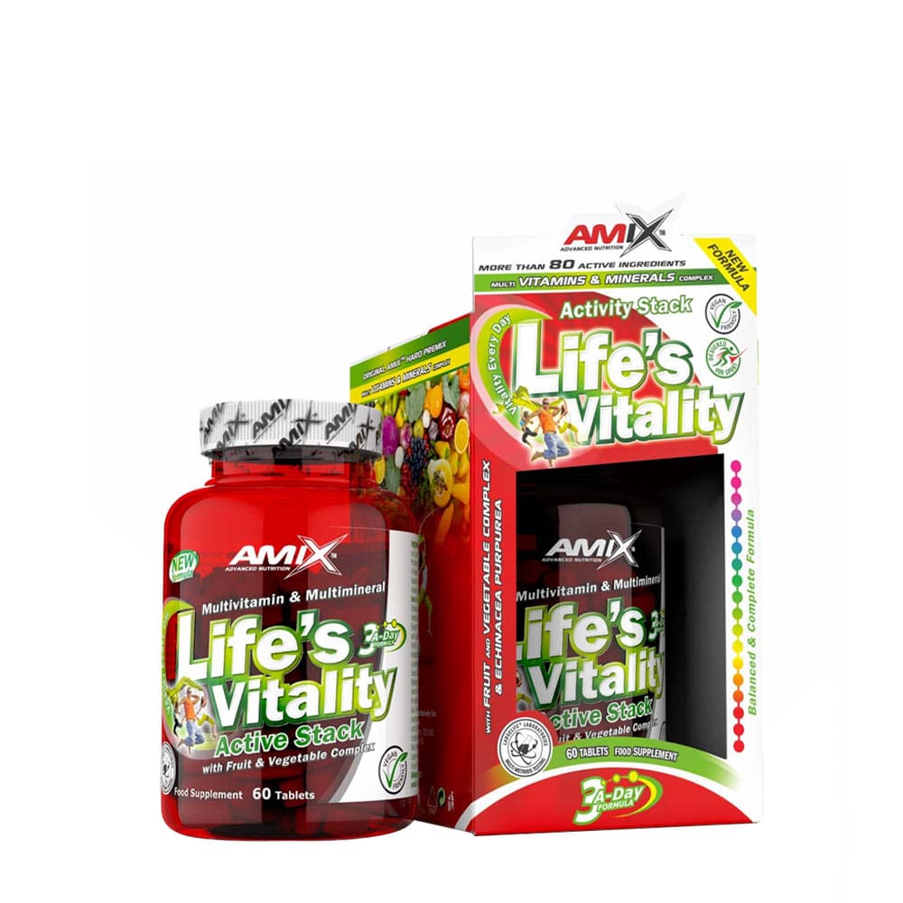 Amix - Vitality Active Stack - 60 Tabs – Amix förpackning