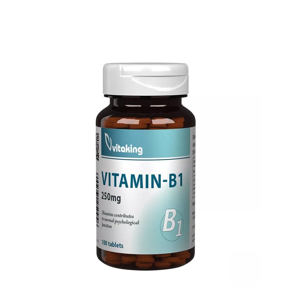 Vitaking - Vitamin B1 - 100 tablets – Vitaking förpackning
