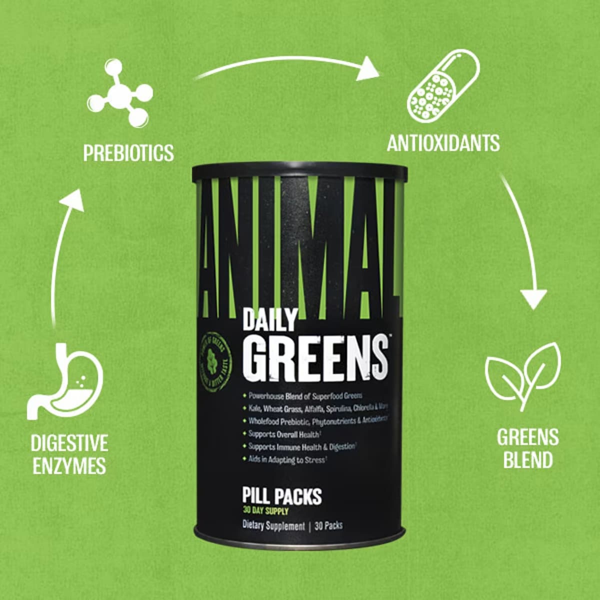 Universal Nutrition - Daily Greens - 30 Kapselia
