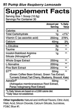 Sääntö yksi - Pump Stim-Free - 315g (11,1oz), 30 annosta