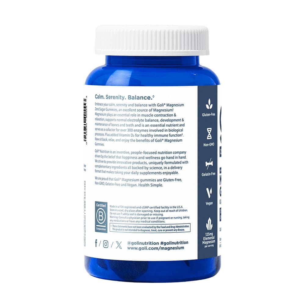 Goli Nutrition - Magnesium Gummies - 60 Gummies