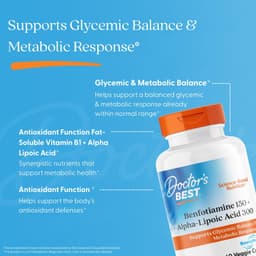 Doctor's Best - Benfotiamine 150 + Alpha-Lipoic Acid 300 - 60 Vcaps